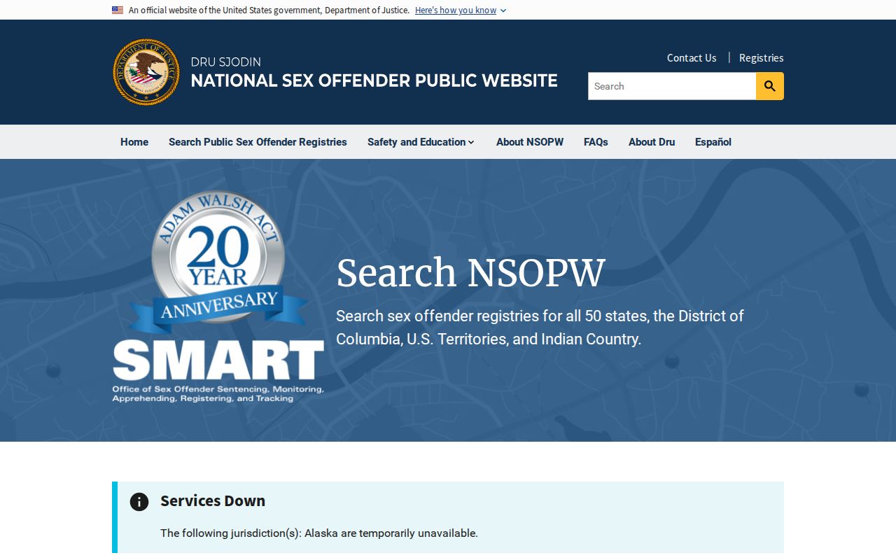 National registry search for cross-state Decatur County sex offender checks